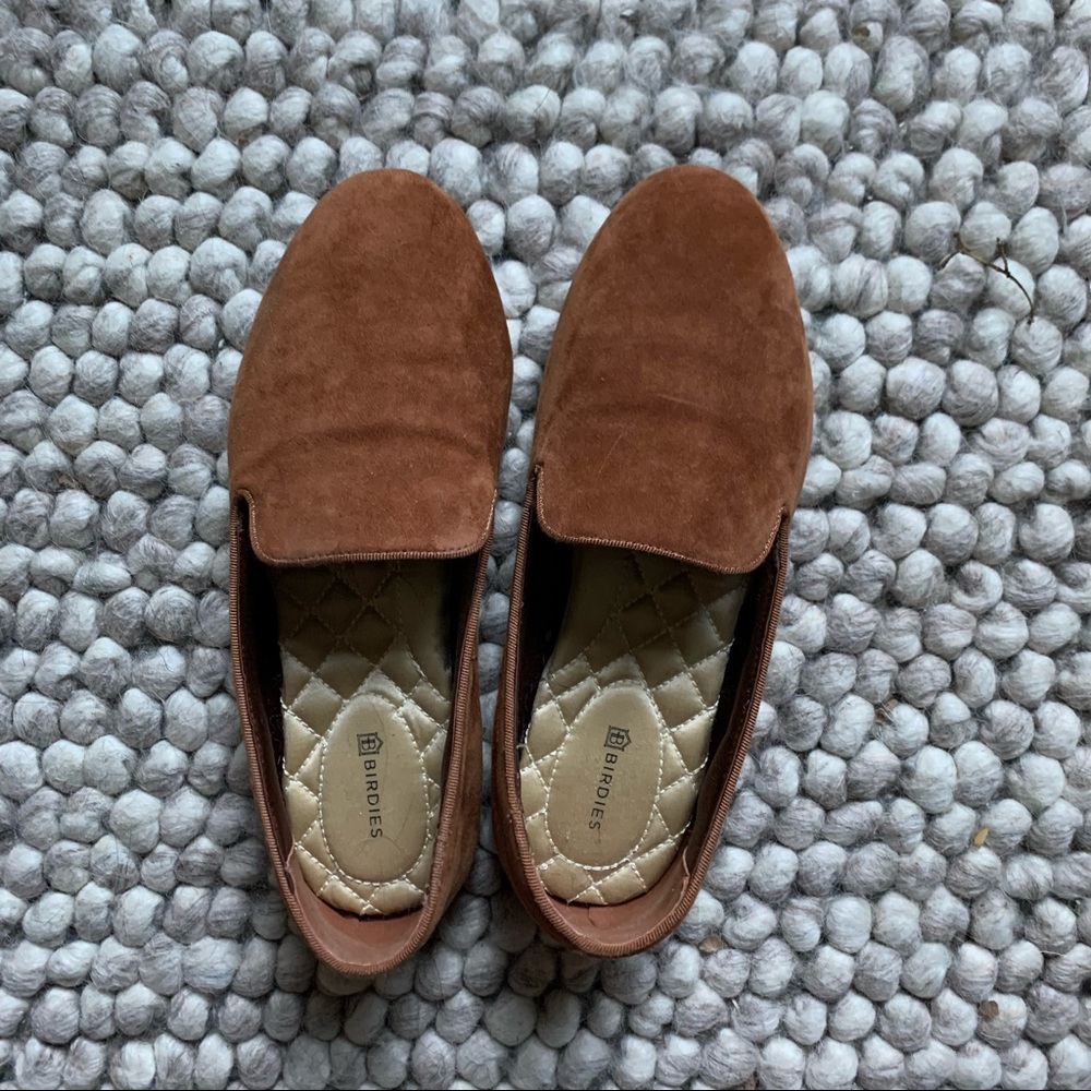 starling in chestnut suede